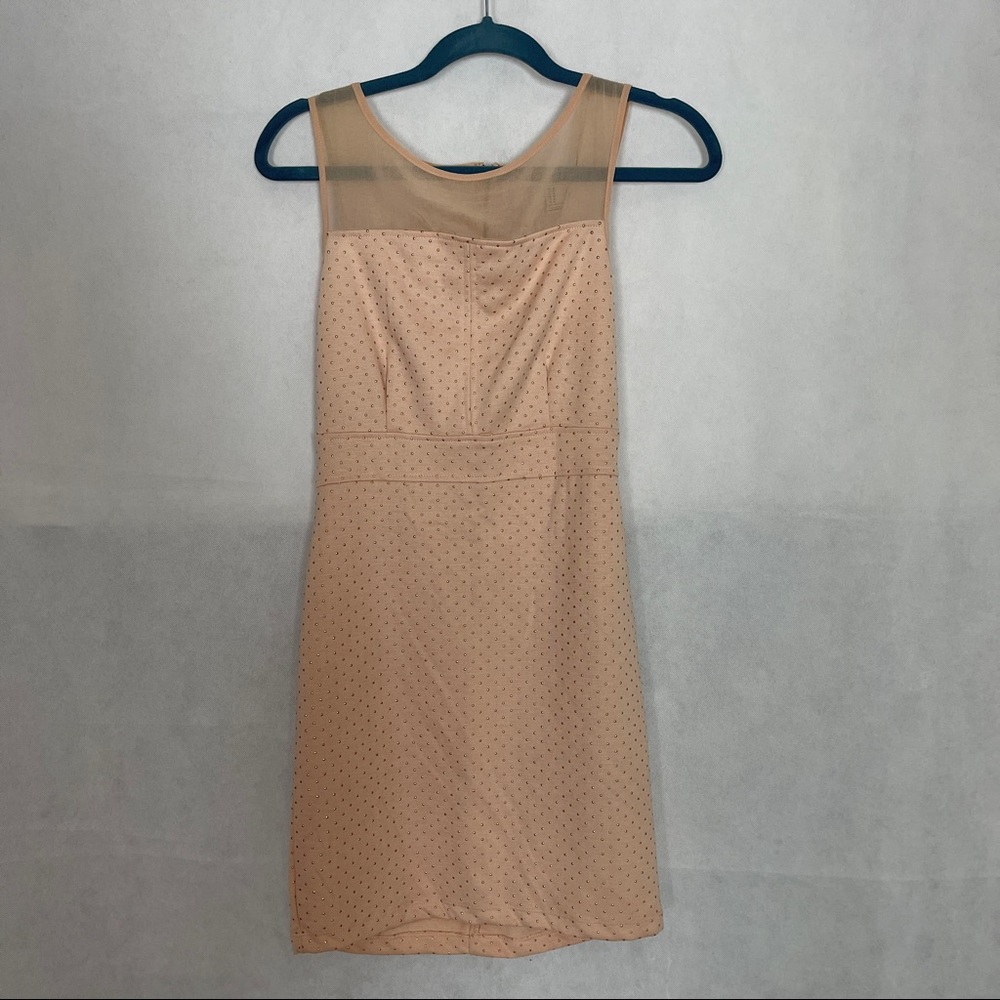 Forever 21 Size M pink gold studded dress